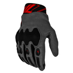 Guantes Seventy Sd-N66 Full Gas Gris Oscuro Rojo