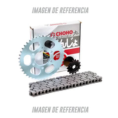 Kit De Arrastre Choho Yamaha Ybr 125 4h 428h-124 Pt43 Pd14 Cadena Negra Reforzada
