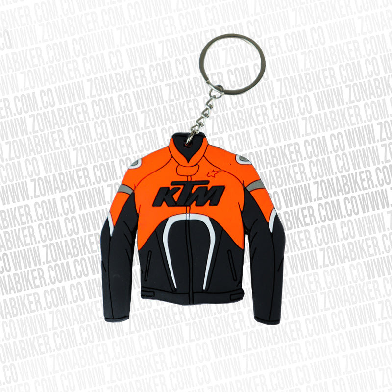 LLAVERO CHAQUETA KTM NARANJA NEGRO