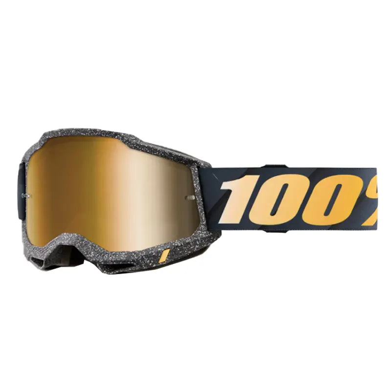Lentes Cross 100% Accuri 2 Risland Visor Dorado