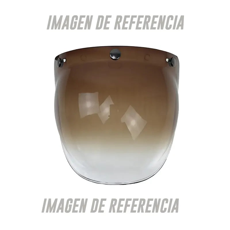 Visor Bell Custom 500 3 Puntos Café Gradiente