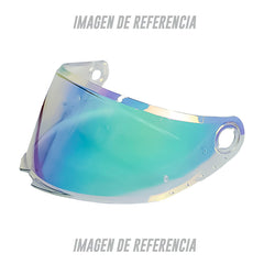 Visor Mt Thunder 4Sv Generico Iridium Rojo Transparente