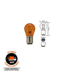 Bombillo 1034=17916 23/8W Bay15D 12V Hella - Repuestos
