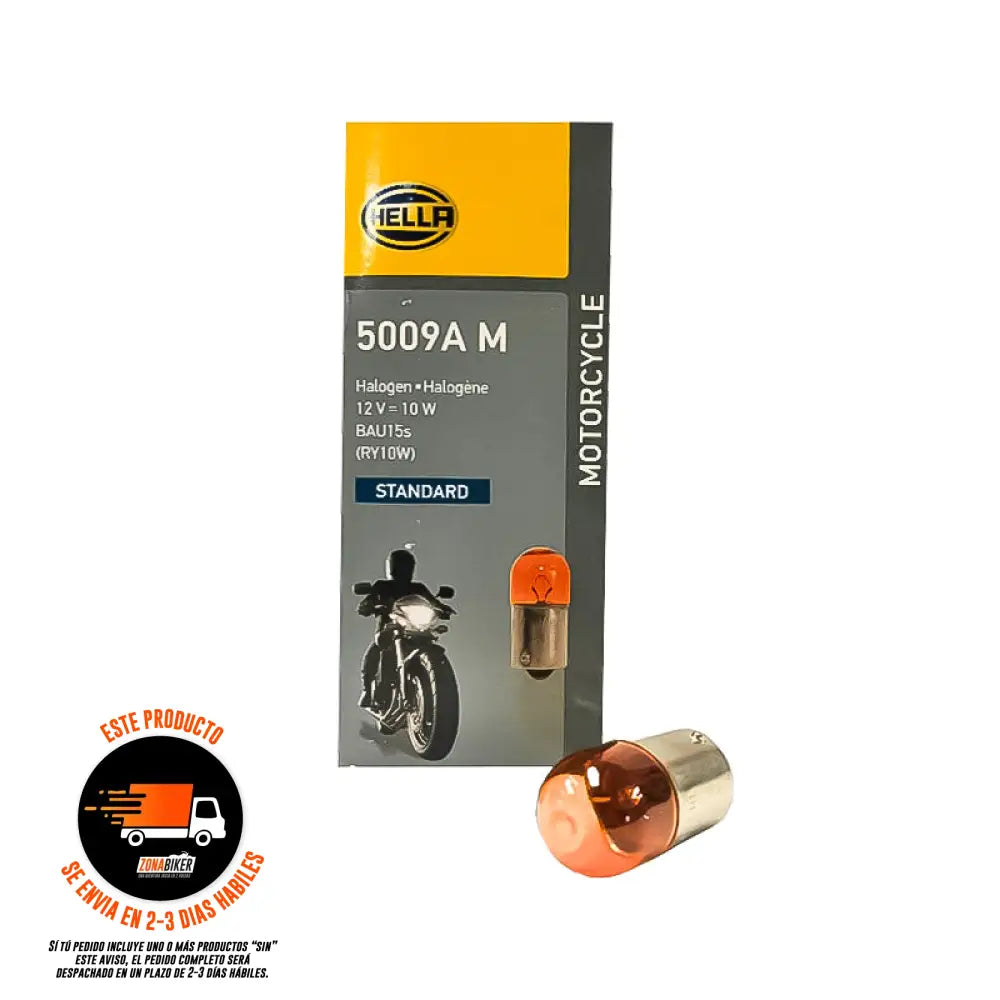 Bombillo Hella 358177271 5009A 17317Hell Bau15S 12V 10W - Repuestos