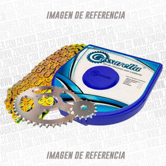 Kit De Arrastre Casarella Akt Evo R3 125/150 4H 428--132-C Cadena Dorada