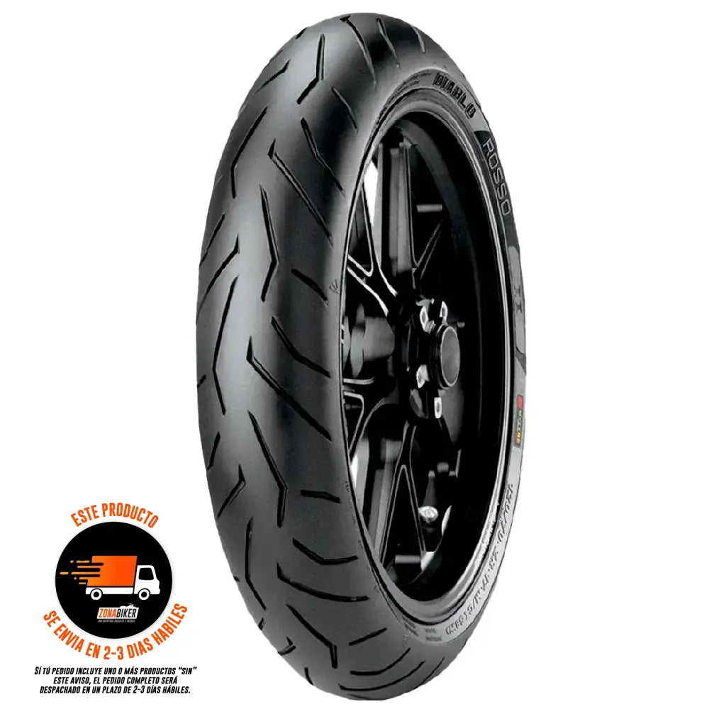 Llanta Pirelli Diablo Rosso 2 110/70-17 Sellomatic/Neumatico Llantas para motos