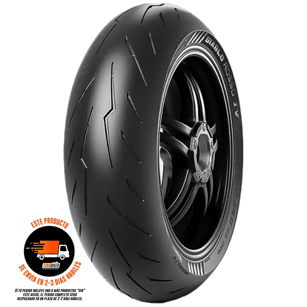Llanta Pirelli Diablo Rosso 4 Corsa 200/60-17 Sellomatic/Neumatico Llantas para motos
