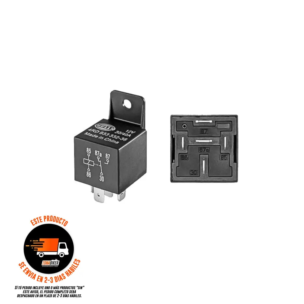 Relay933332361 Hella 12V 5Pt 30/40A - Repuestos