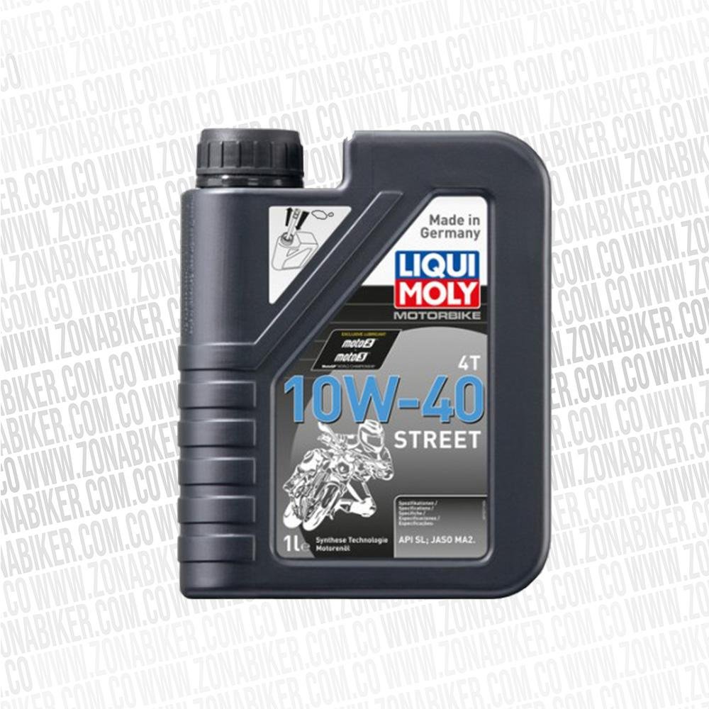 Aceite Liqui Moly Street Sintetico 4t 10w-40 1lt