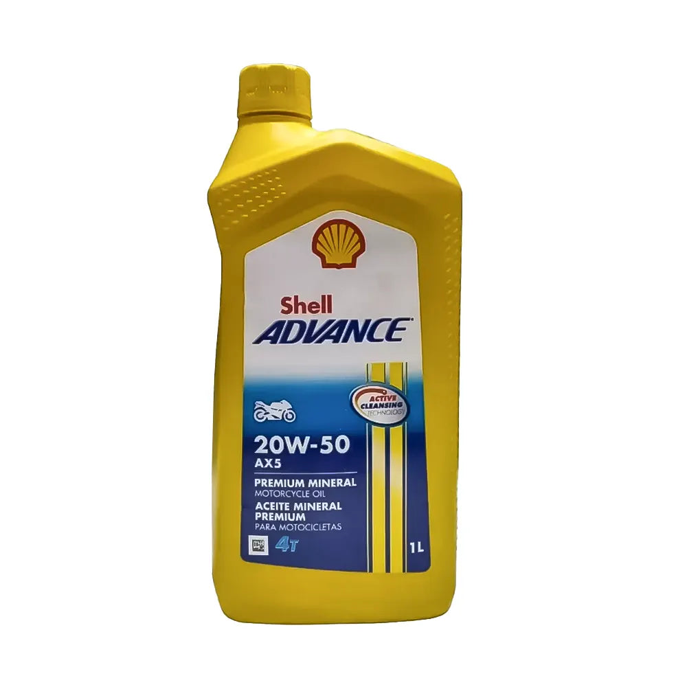 Aceite Shell Advance Ax5 20W-50 1 Litro
