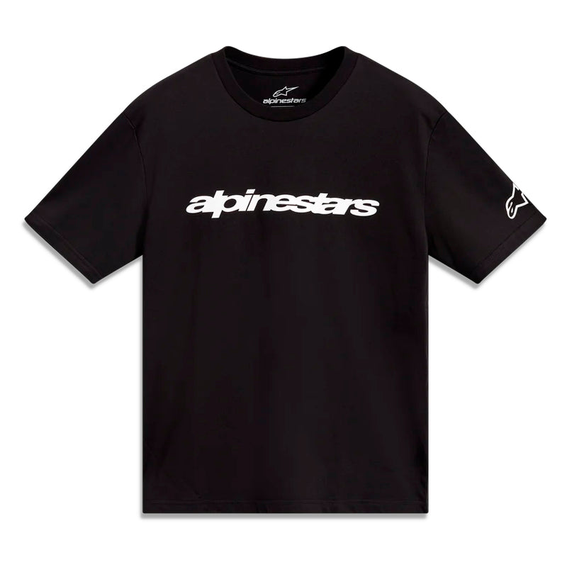 Camiseta Alpinestars Race Wordmark Ss Csf Negro Blanco