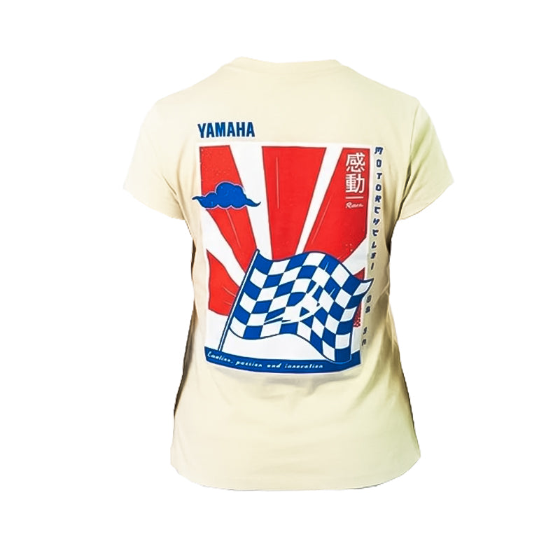 Camiseta Yamaha Kando Beige Fem