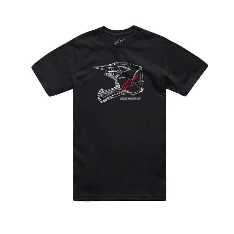 Camiseta Alpinestars Mx Helmet Negro