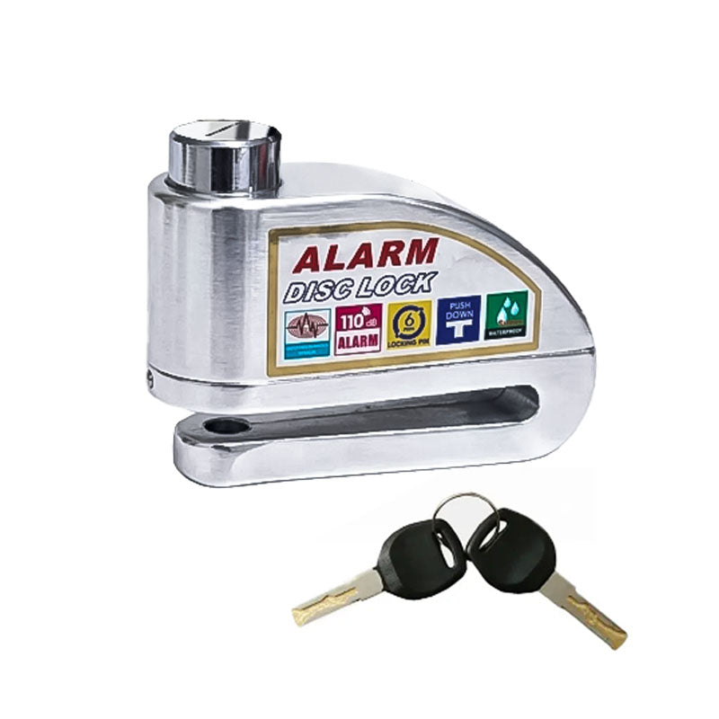 Candado Freno Disco Alarma Silver 8306
