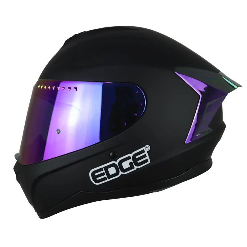 Casco Edge Extreme Solid Negro Morado
