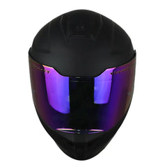 Casco Edge Extreme Solid Negro Morado 2