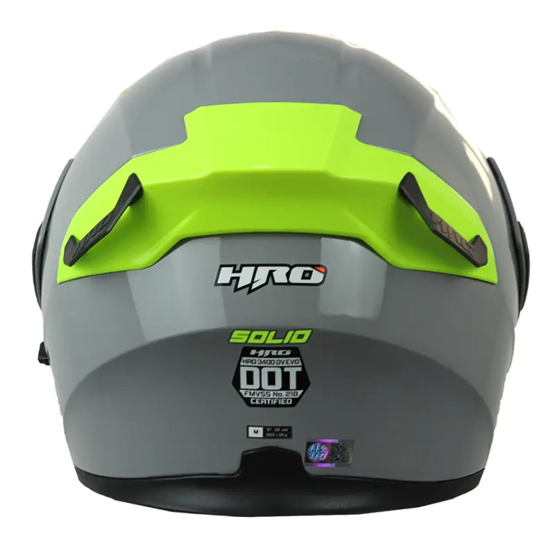 Casco Hro 3400Dv Evo Nardo Amarillo Visor Iridium Silver 3