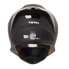 Casco Hro 506sp Solid Negro Gris Oscuro Visor Iridium Silver 3