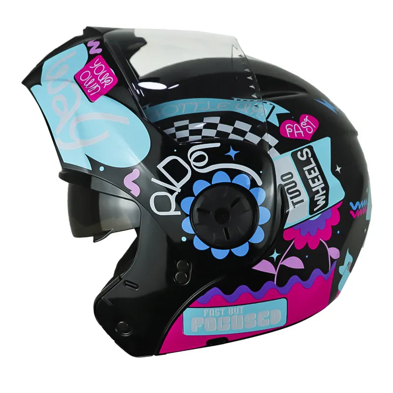 Casco Ich 3110 Kids Shameless Negro Azul