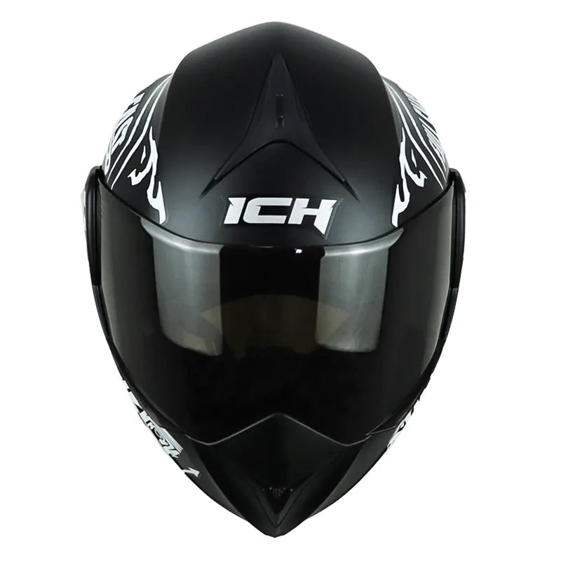 Casco Ich 3110 Speed_Mast Negro Blanco Visor Smoke 2