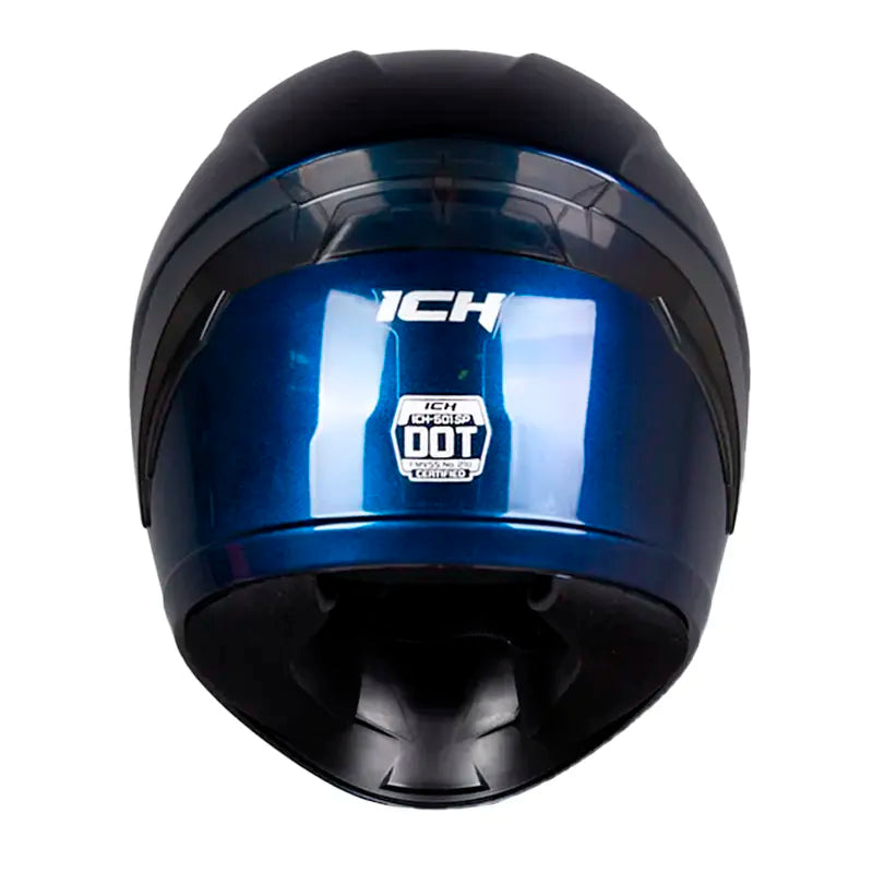 Casco Ich 501sp Solid Camaleón Azul Visor Azul 2