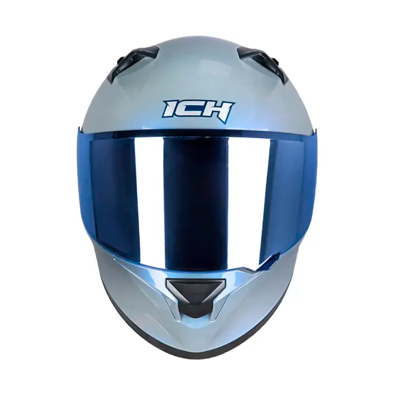 Casco Ich 503 Solid Camaleon Gris Visor Azul 2