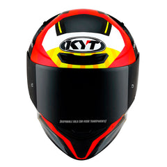 Casco Kyt Tt Course Flux Rojo Amarillo 2