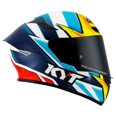 Casco Kyt Tt Course Tati Replica Azul Rojo 2