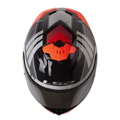Casco Ls2 Ff808 Elece2 Negro Rojo Visor Iridium Silver 2
