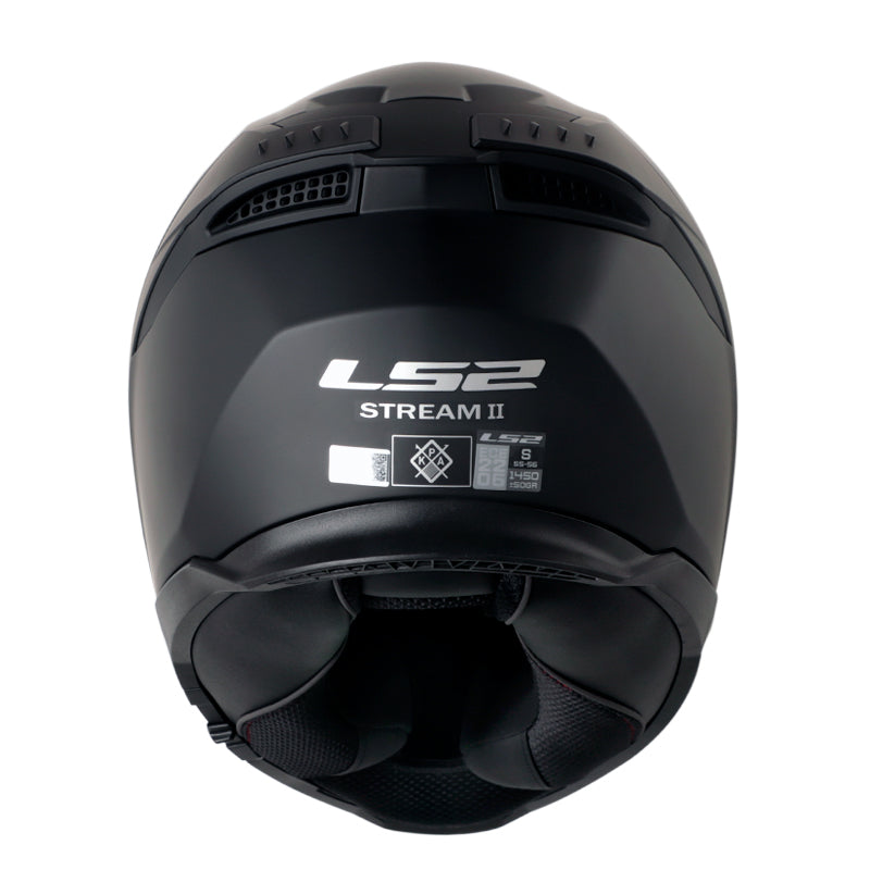 Casco Ls2 Ff808 Solid Negro Visor Iridium Silver 3