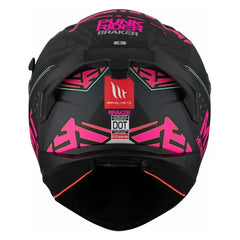 Casco Mt Braker Sv Punk Rider B8 Negro Fucsia 3