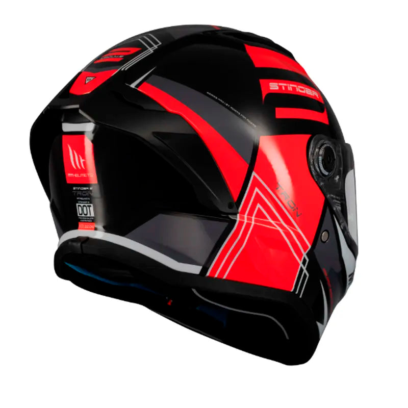 Casco Mt Stinger 2 Tron B15 Negro Rojo 3