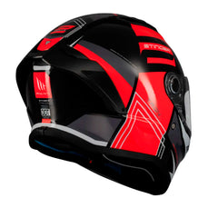 Casco Mt Stinger 2 Tron B15 Negro Rojo 3