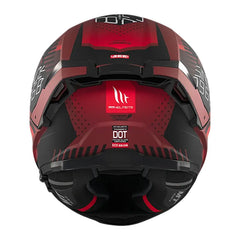 Casco Mt Thunder 4Sv Luminence D5 Rojo Negro 3