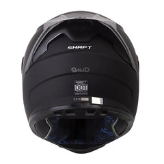 Casco Shaft 502sp Solid Negro Gris Oscuro Visor Iridium Azul