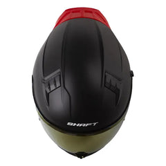 Casco Shaft 504 Solid Negro Rojo Visor Smoke Iridium Rojo 2