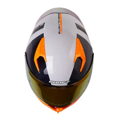 Casco Shaft 526sp Evo Narkan Gris Naranja Visor Iridium Rojo 2
