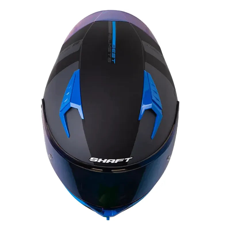 Casco Shaft 526sp Evo Narkan Negro Azul Visor Iridium Azul 2