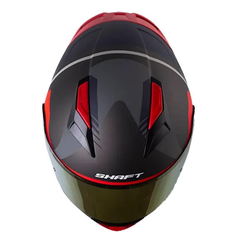 Casco Shaft 582Sp Acenes Gris Oscuro Visor Iridium Rojo 2