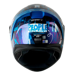 Casco Shaft 582Sp Evo People Walk Camaleon Blanco Visor Iridium Azul 3