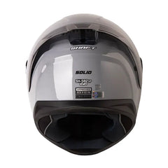 Casco Shaft 582Sp Evo Solid Gris Negro Visor Claro Iridium Silver 3