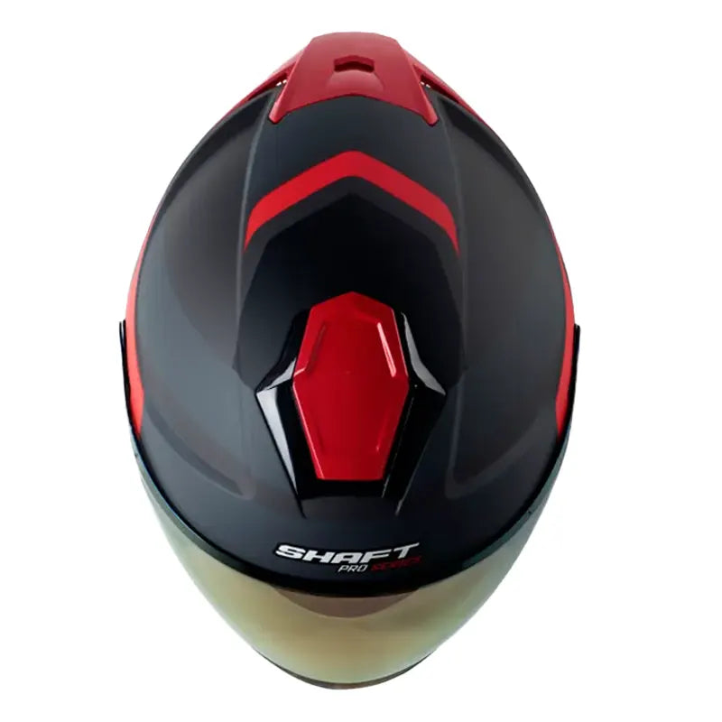 Casco Shaft Pro 240Dv Maison Gris Rojo Visor Iridium Rojo 2