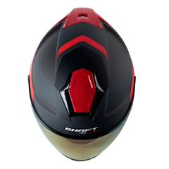 Casco Shaft Pro 240Dv Maison Gris Rojo Visor Iridium Rojo 2