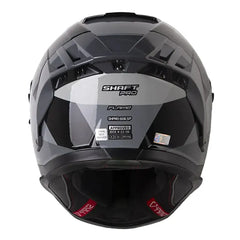 Casco Shaft Pro 606Sp Flame Negro Gris Visor Revo Plateado 2