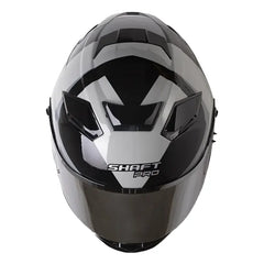 Casco Shaft Pro 606Sp Flame Negro Gris Visor Revo Plateado 3