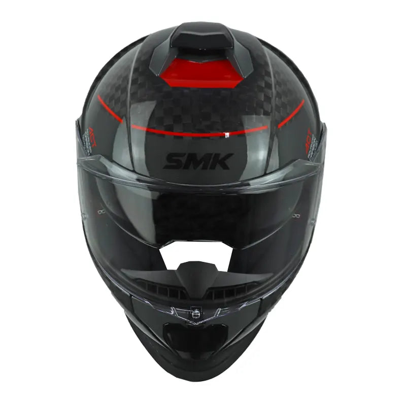 Casco Smk T-Car Nero Gp Negro Rojo 2