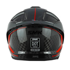 Casco Smk T-Car Nero Gp Negro Rojo 3