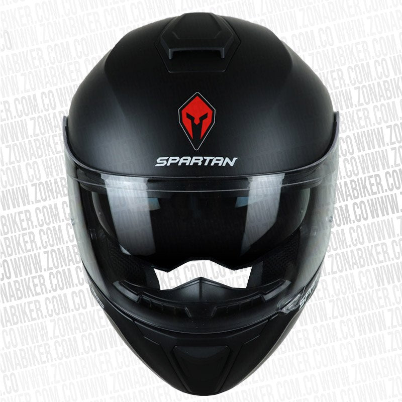 Casco Spartan Gecko Sv Solid Negro