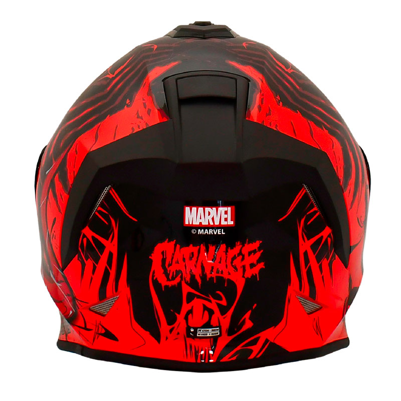 Casco XSports V151 Carnage Rojo Negro 3