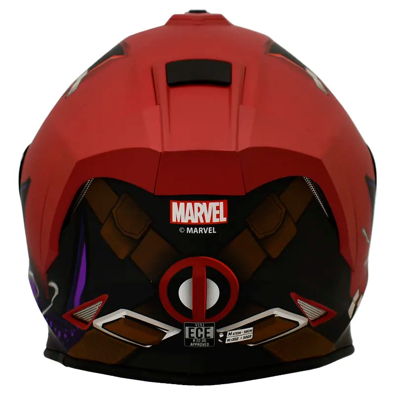 Casco XSports V151 Venompool Negro Rojo 3